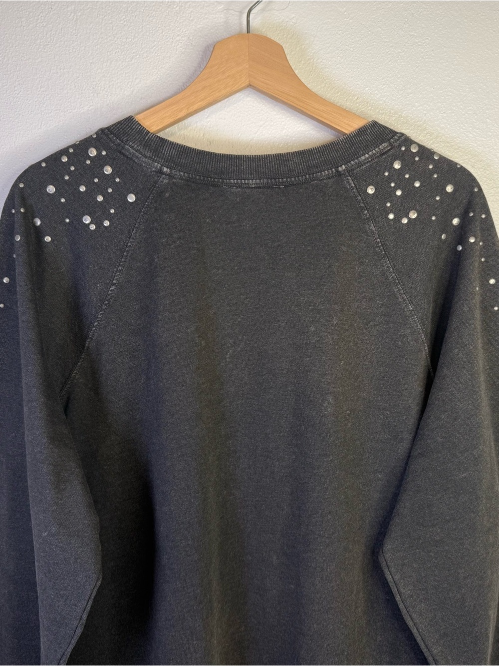 Maurices Stud Embellished Charcoal Gray Crew Neck Pullover Sweatshirt Size XL - Picture 10 of 15